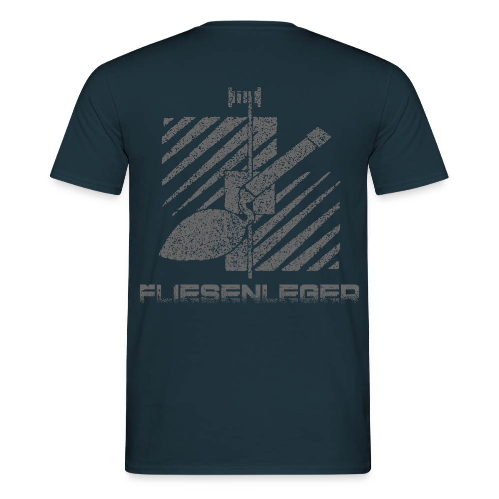 Unisex T-Shirt "Fliesenleger" Navy Männer T-Shirt