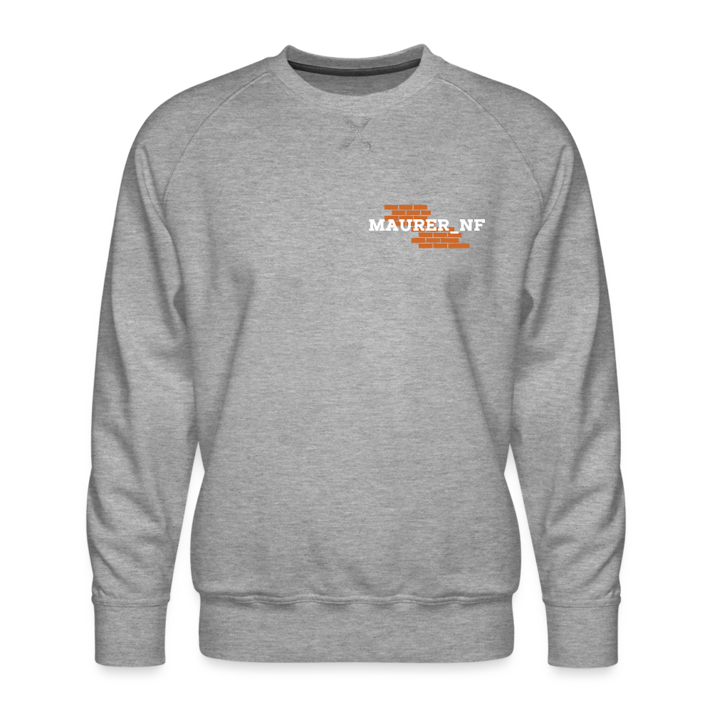 Maurer_NF Pullover Grau meliert Männer Premium Pullover