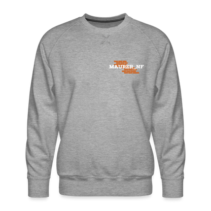 Maurer_NF Pullover Grau meliert Männer Premium Pullover