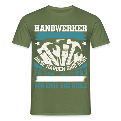 Unisex T-Shirt "Handwerker" Militärgrün Männer T-Shirt