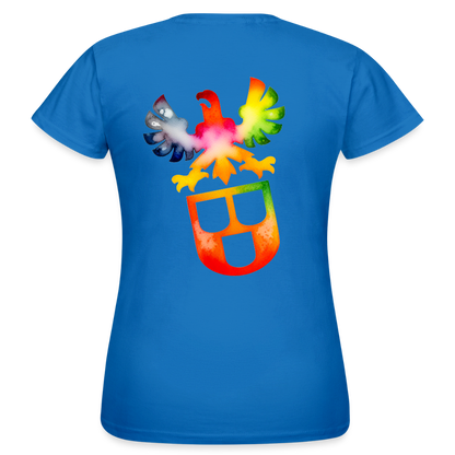 Frauen T-Shirt "Maler" (beidseitig bedruckt) - Royalblau