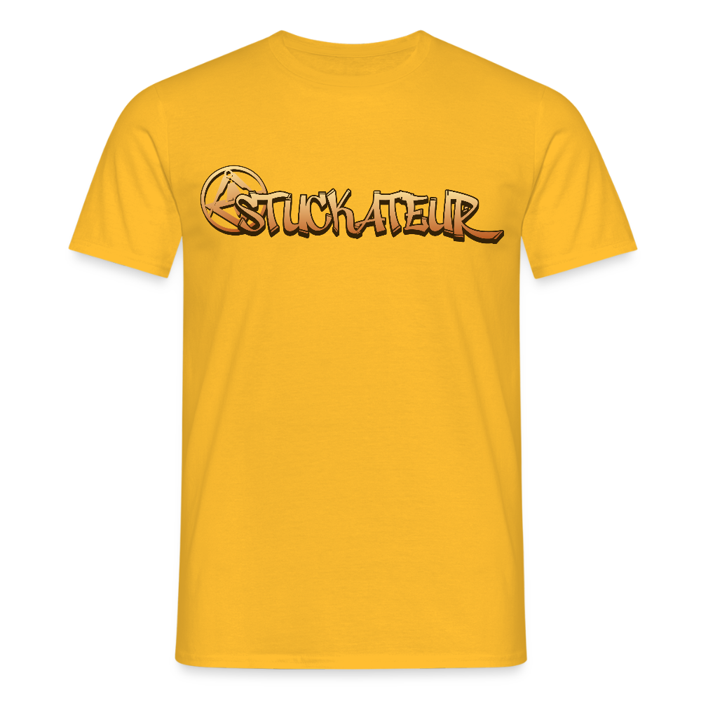 Unisex T-Shirt "Stuckateur" Gelb Männer T-Shirt