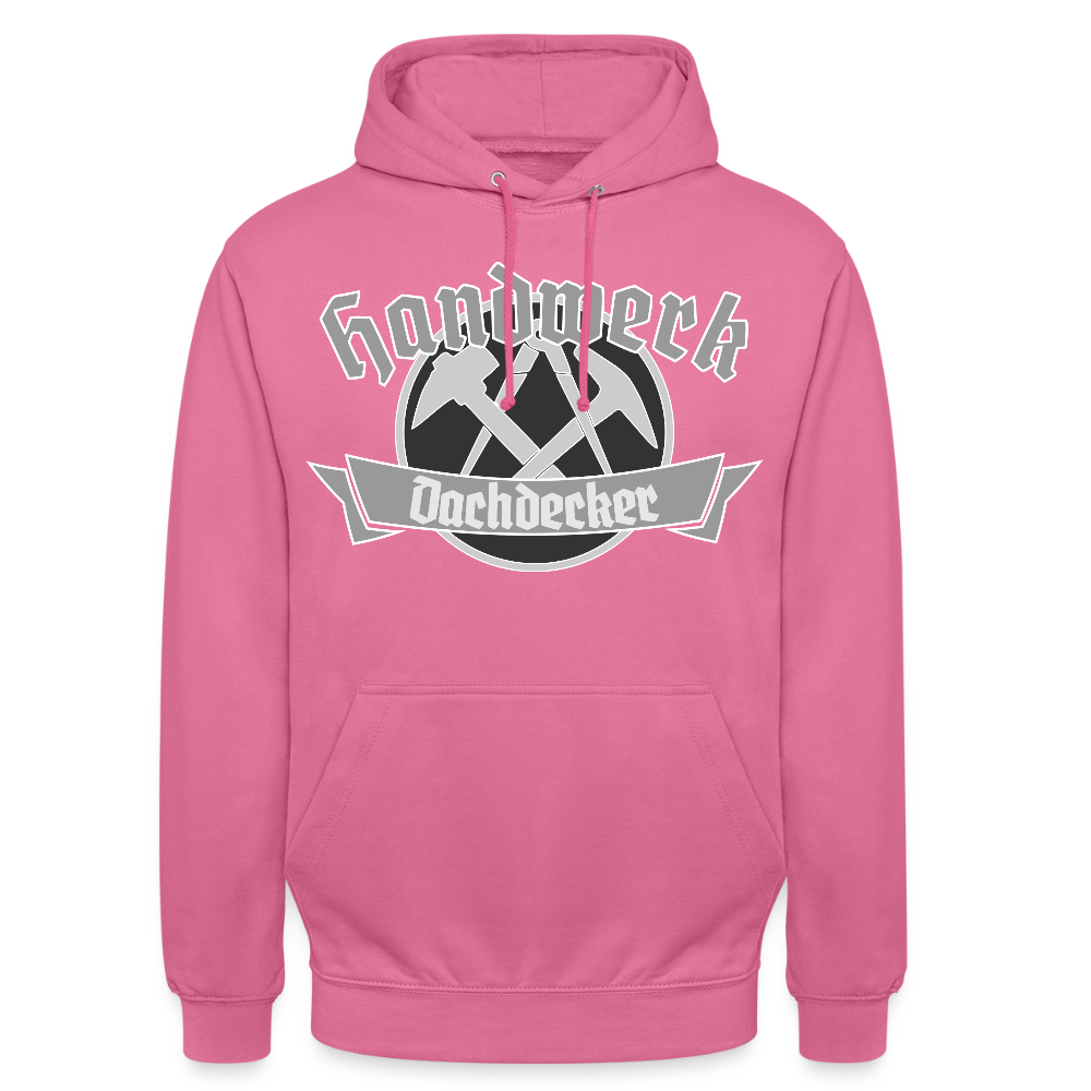 Unisex Hoodie "Dachdecker" Pink Unisex Hoodie