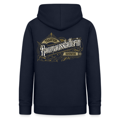 Frauen Hoodie "Raumausstatterin" Nostalgie Handwerk Navy Frauen Hoodie