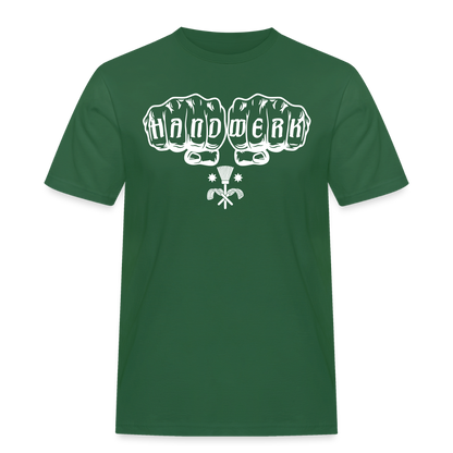 Männer Workwear T-Shirt "Schornsteinfeger" Flaschengrün Männer Workwear T-Shirt