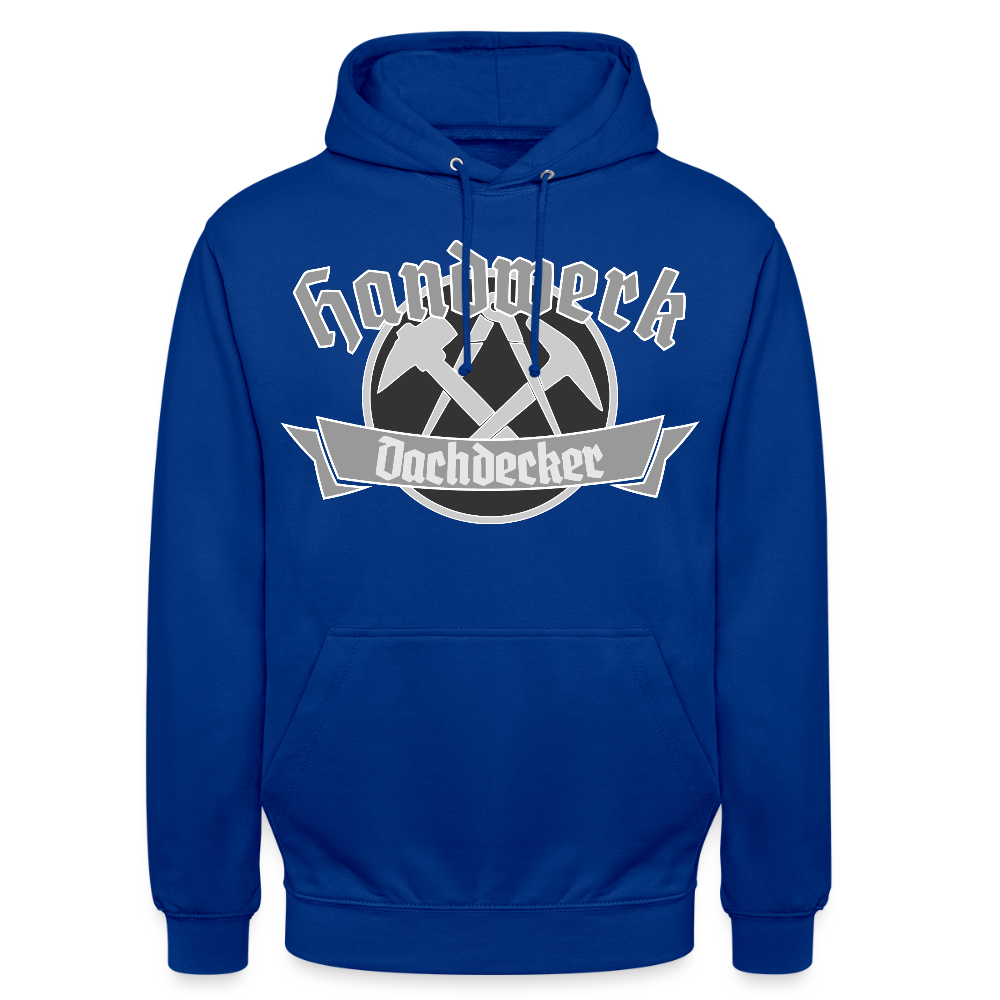 Unisex Hoodie "Dachdecker" Royalblau Unisex Hoodie