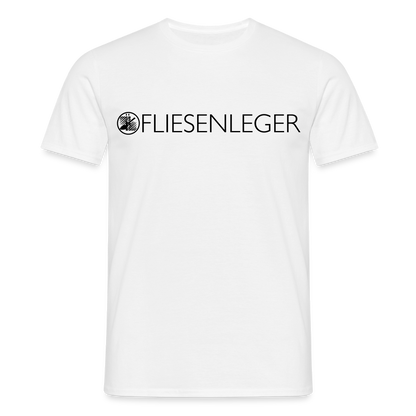 Unisex T-Shirt "Fliesenleger" Weiß Männer T-Shirt