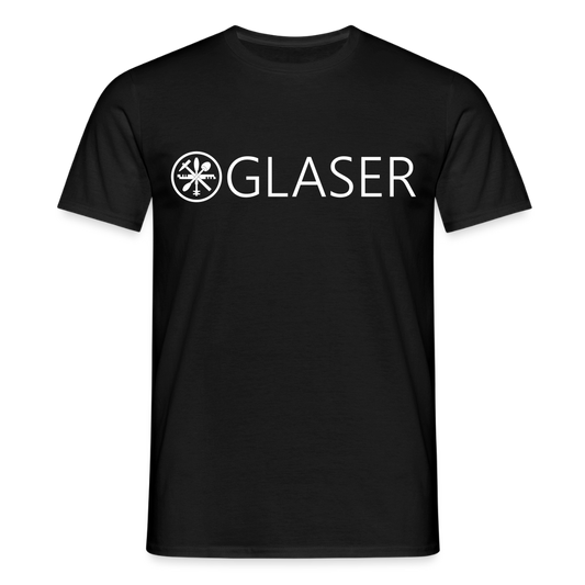 Unisex T-Shirt "Glaser" Schwarz Männer T-Shirt