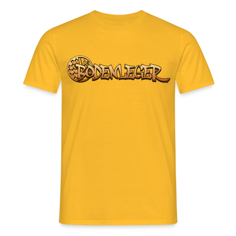 Unisex T-Shirt "Bodenleger" Gelb Männer T-Shirt