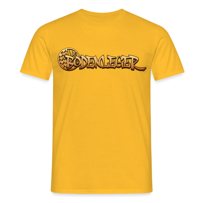 Unisex T-Shirt "Bodenleger" Gelb Männer T-Shirt