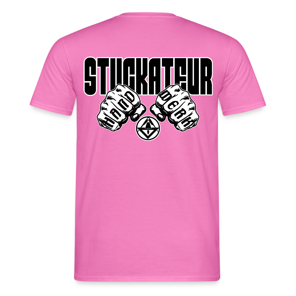 Unisex T-Shirt "Stuckateur" Pink Männer T-Shirt