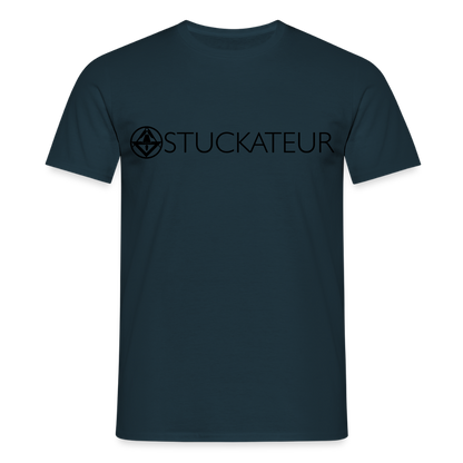 Unisex T-Shirt "Stuckateur" Navy Männer T-Shirt
