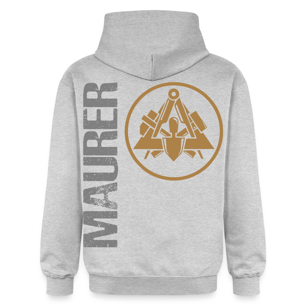 Gildan Unisex Softstyle® "Maurer" Hellgrau meliert Gildan Unisex Softstyle® Midweight Hoodie