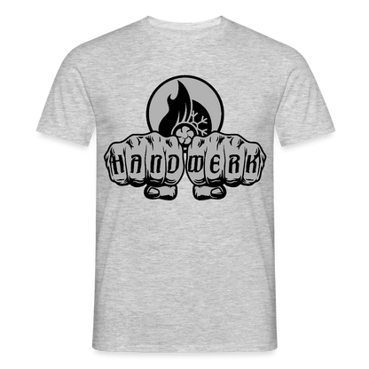 Unisex T-Shirt "Klimatechniker" Grau meliert Männer T-Shirt