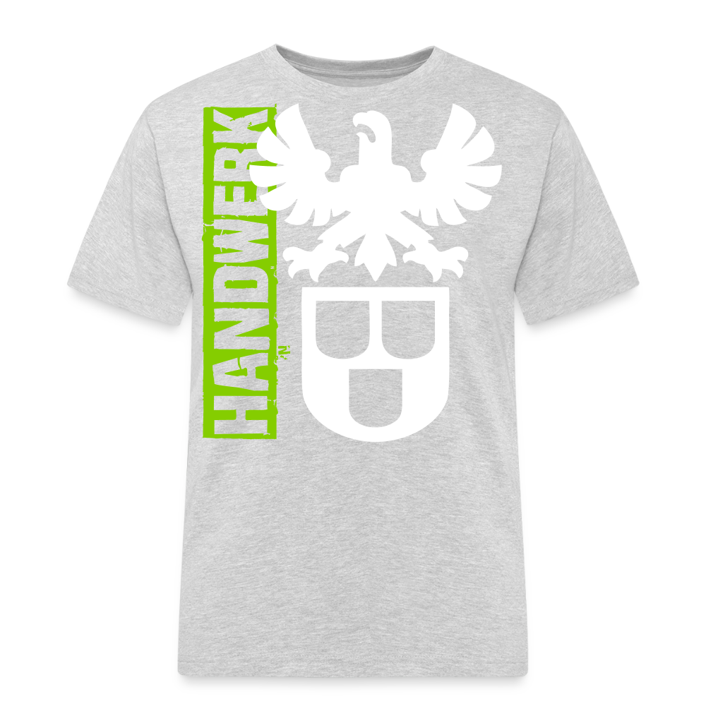 Unisex Workwear T-Shirt "Maler&Lackierer" Grau meliert Männer Workwear T-Shirt