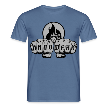 Unisex T-Shirt "Klimatechniker" Taubenblau Männer T-Shirt