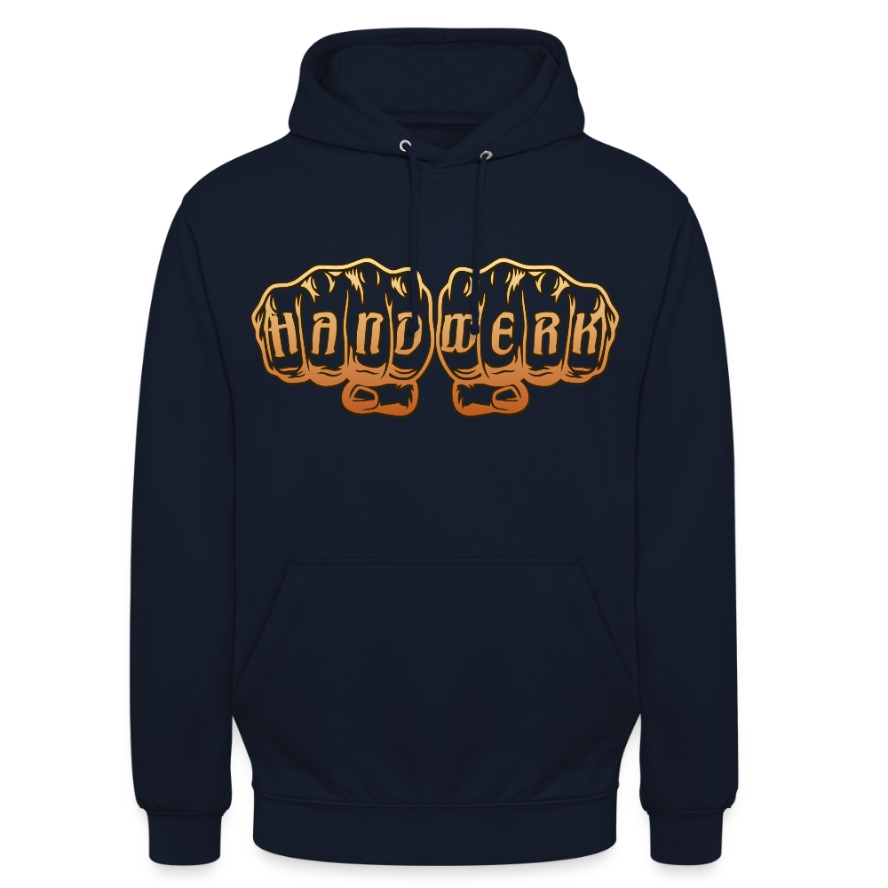 Unisex Hoodie "Handwerk" Navy Unisex Hoodie