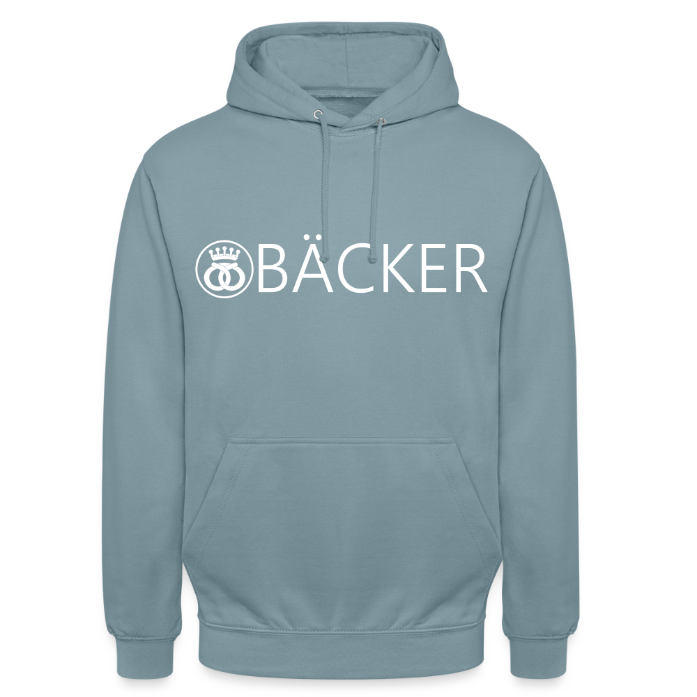Unisex Hoodie "Bäcker" Nebelblau Unisex Hoodie