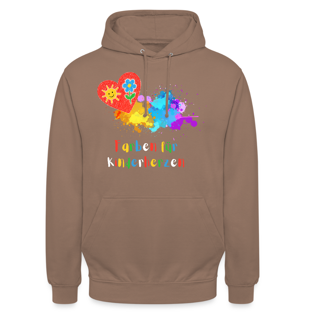 Unisex Hoodie "Kinderherzen" Mokka Unisex Hoodie