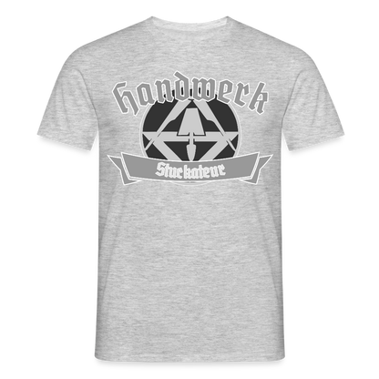 Unisex T-Shirt "Stuckateur" Grau meliert Männer T-Shirt