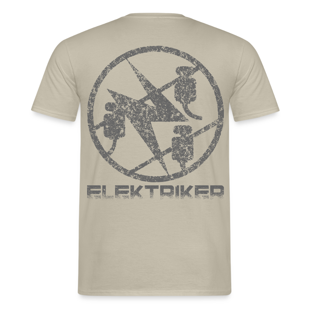 Unisex T-Shirt "Elektriker" Sandbeige Männer T-Shirt