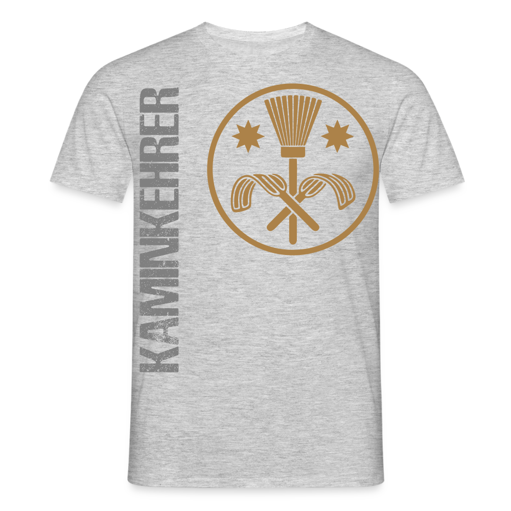 Unisex T-Shirt "Kaminkehrer" Grau meliert Männer T-Shirt