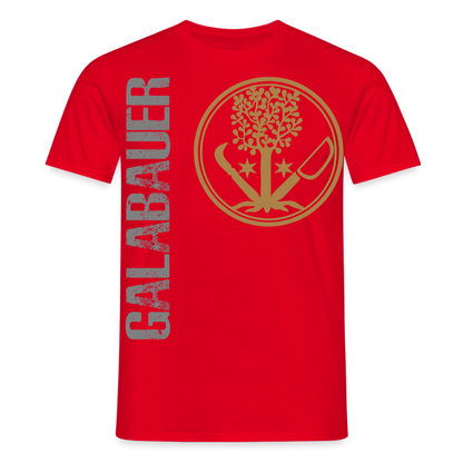 Unisex T-Shirt "GaLaBauer" Rot Männer T-Shirt