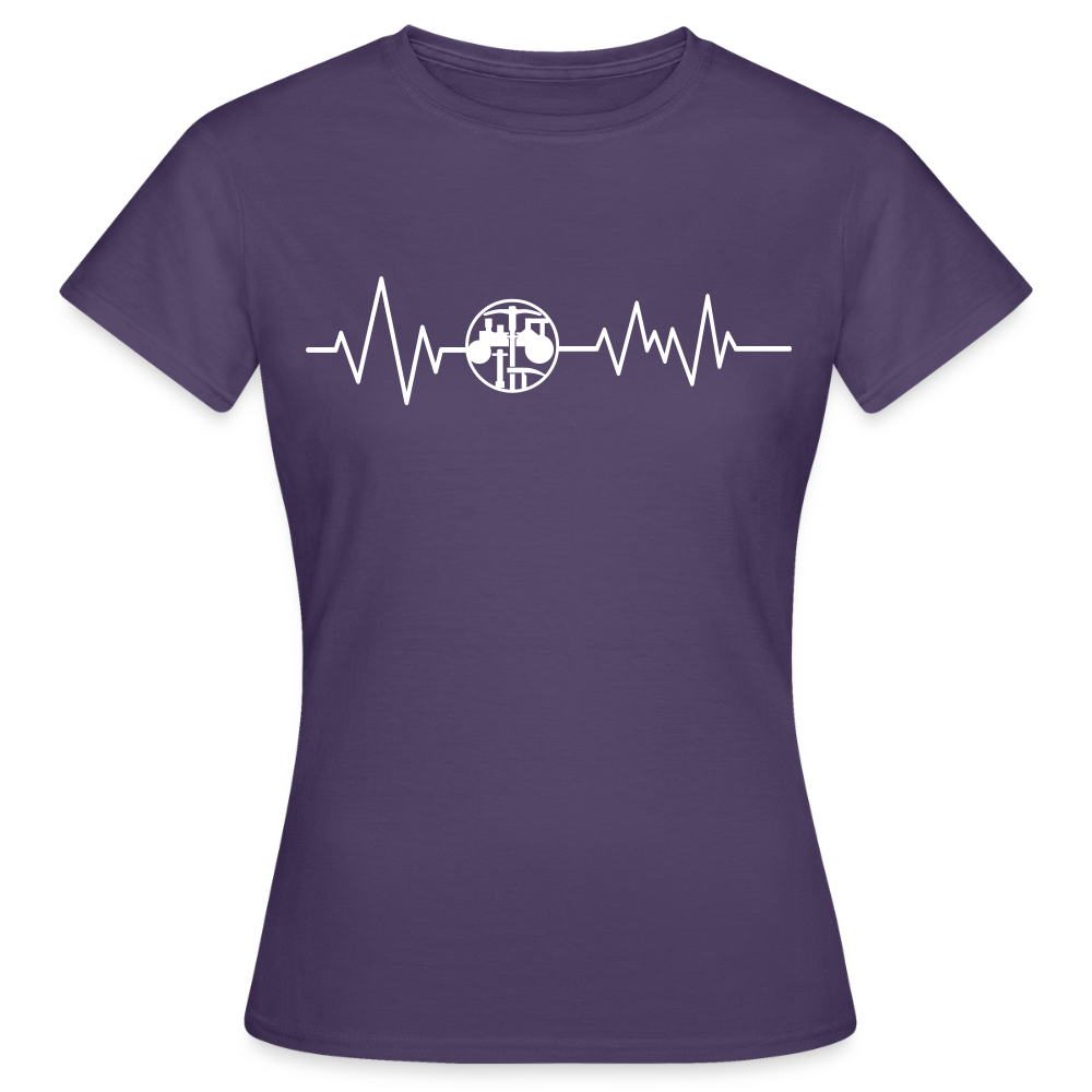 Frauen T-Shirt "Strassenbauer" Dunkellila Frauen T-Shirt