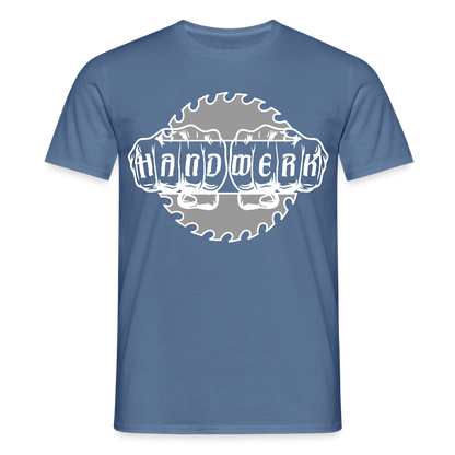 Unisex T-Shirt "Handwerk-SB" Taubenblau Männer T-Shirt