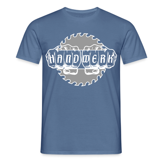 Unisex T-Shirt "Handwerk-SB" Taubenblau Männer T-Shirt