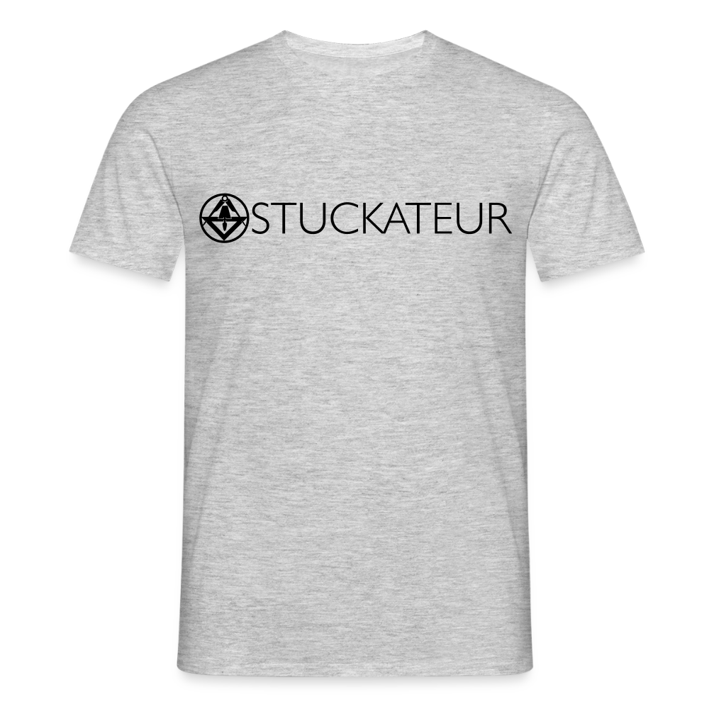 Unisex T-Shirt "Stuckateur" Grau meliert Männer T-Shirt