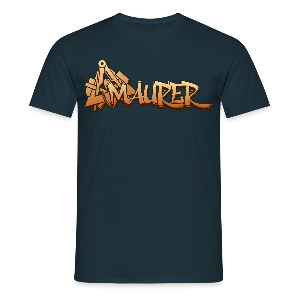 Unisex T-Shirt "Maurer" Navy Männer T-Shirt