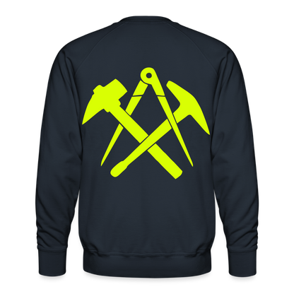 Unisex Premium Pullover "Dachdecker" neongelb Männer Premium Pullover