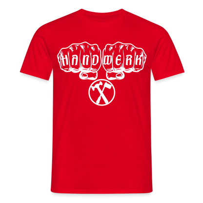 Unisex T-Shirt "Installateur" Rot Männer T-Shirt