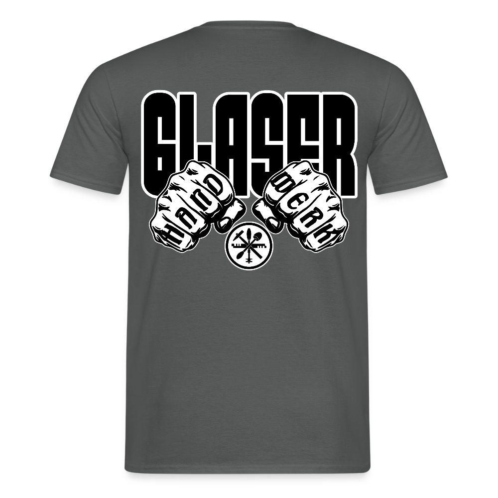 Unisex T-Shirt "Glaser" Anthrazit Männer T-Shirt