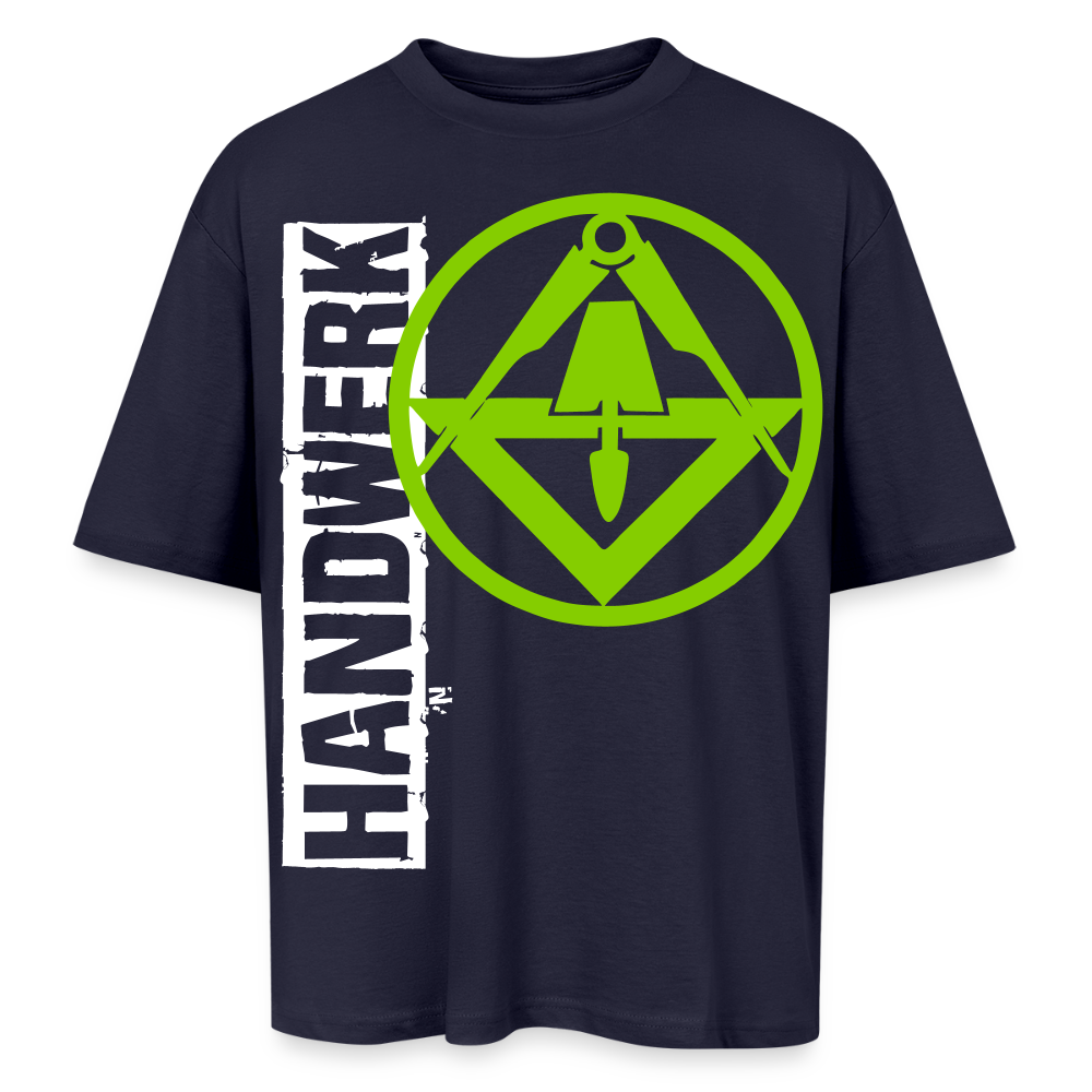 Oversized Unisex T-Shirt "Stuckateur" Navy Oversized Unisex T-Shirt