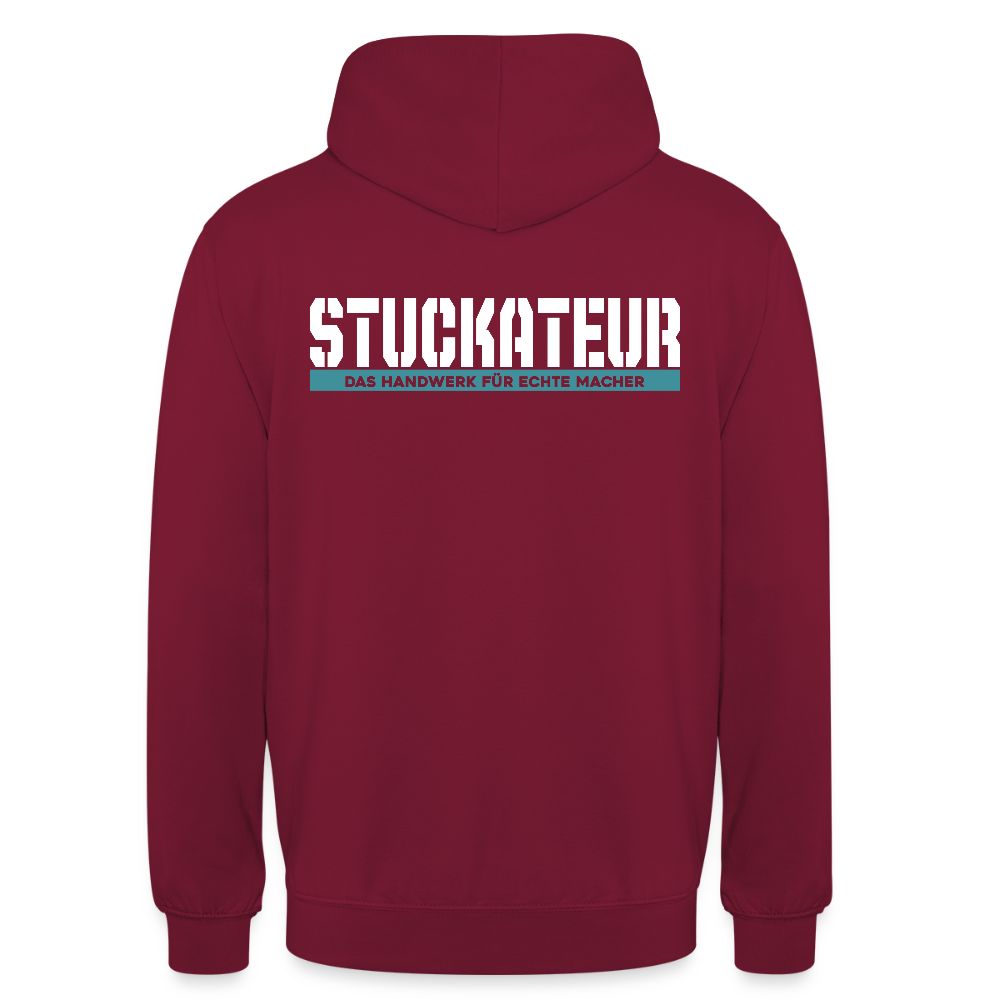 Unisex Hoodie HW-300 | MACHER "Stuckateur" Bordeaux Unisex Hoodie {{ color }}