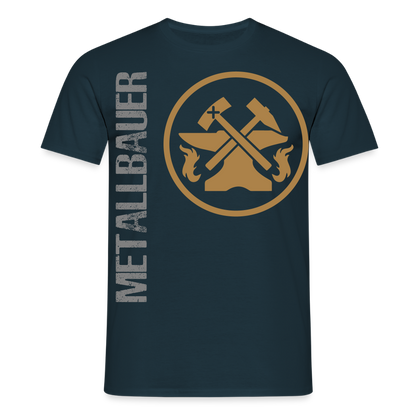 Unisex T-Shirt "Metallbauer" Navy Männer T-Shirt