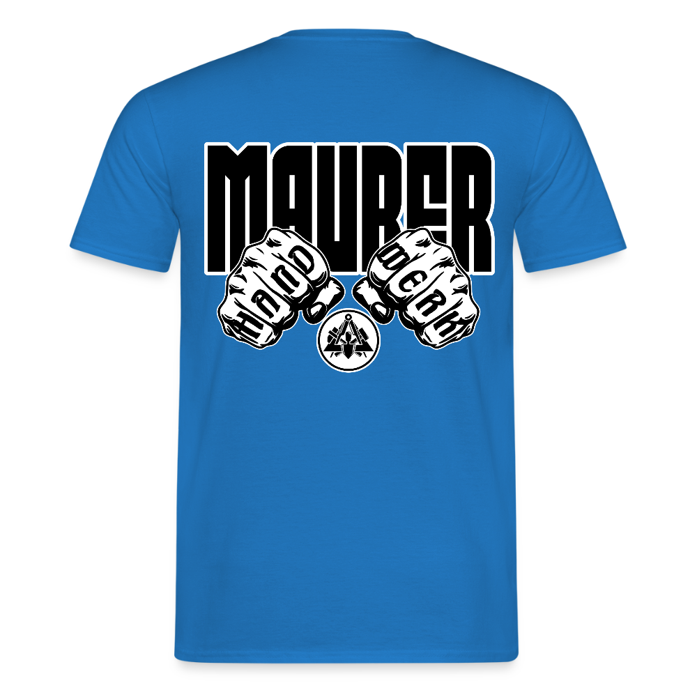 Unisex T-Shirt "Maurer" Royalblau Männer T-Shirt