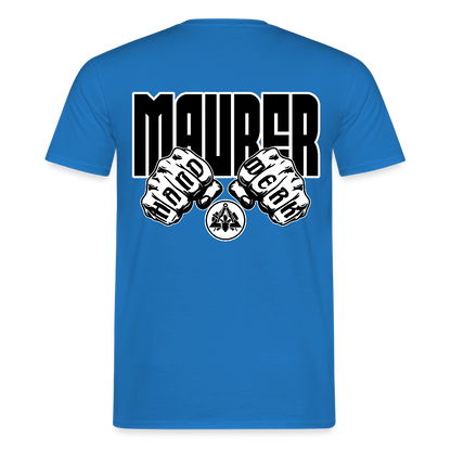 Unisex T-Shirt "Maurer" Royalblau Männer T-Shirt