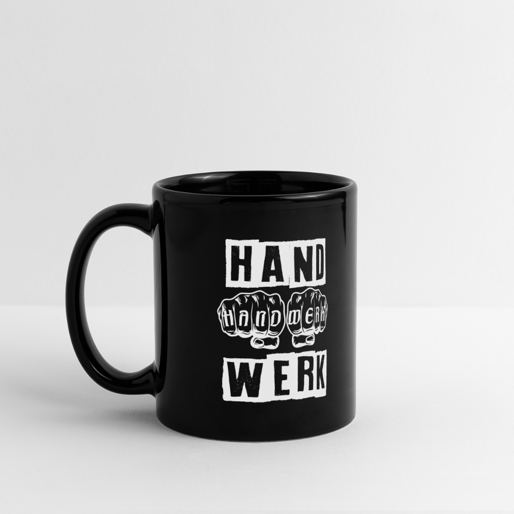 Panoramatasse schwarz "Handwerk Panoramatasse farbig