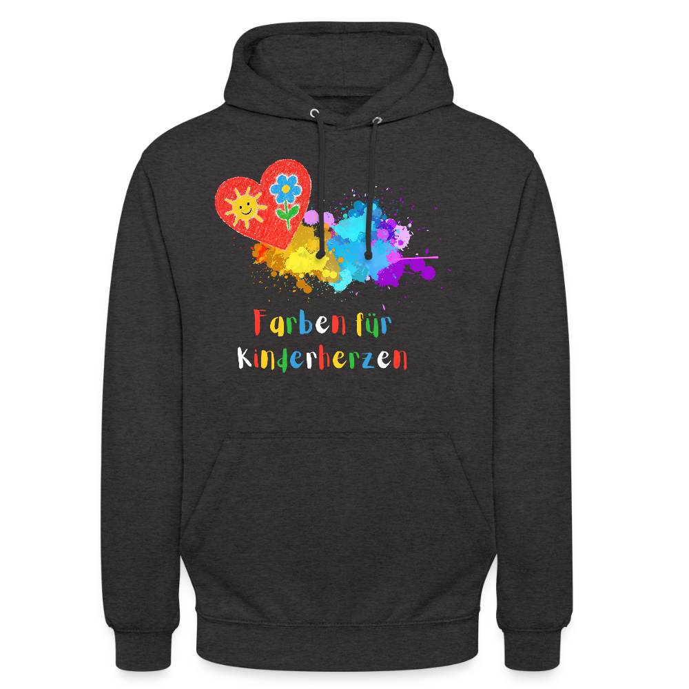 Unisex Hoodie "Kinderherzen" Anthrazit Unisex Hoodie