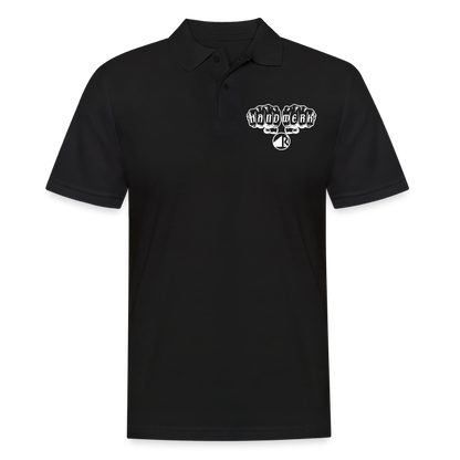 Männer Poloshirt "Raumausstatter" Schwarz Männer Poloshirt