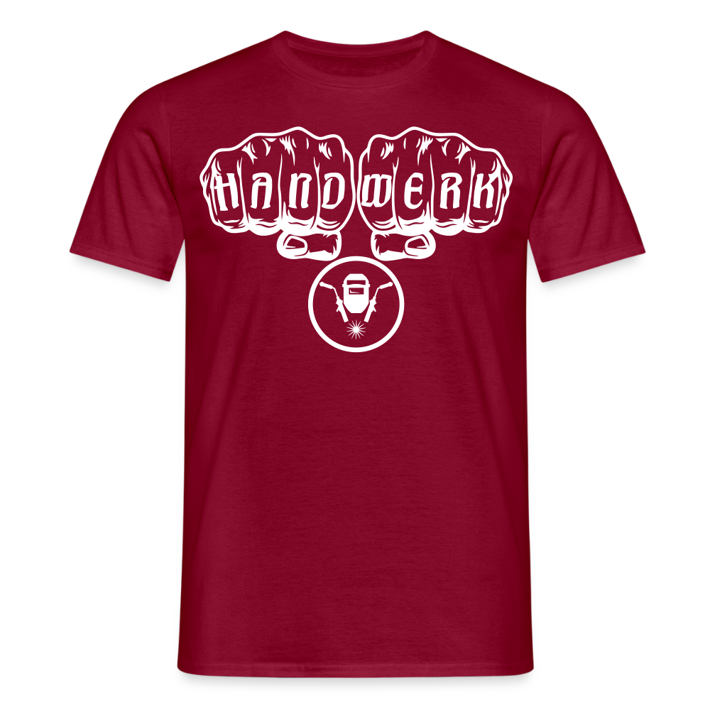 Unisex T-Shirt "Schweisser" Ziegelrot Männer T-Shirt