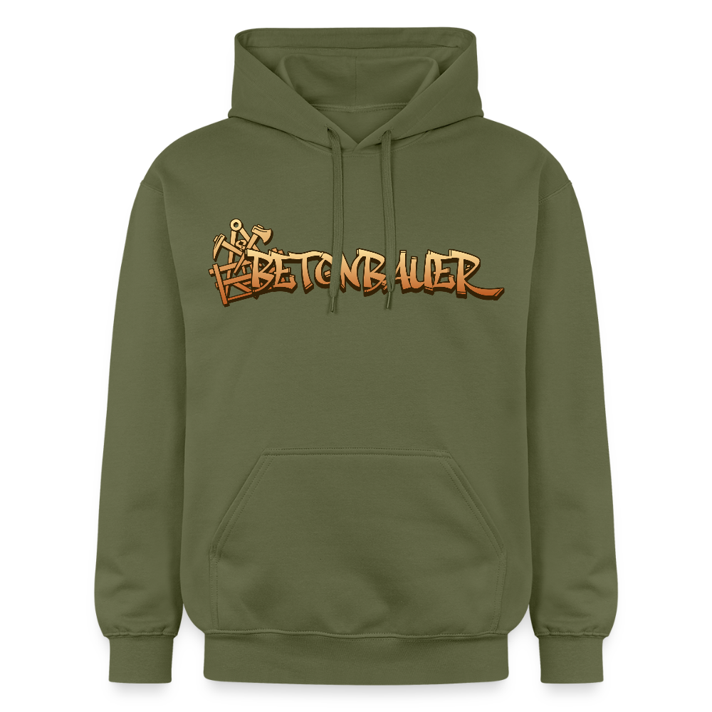 Gildan Unisex Softstyle® "Betonbauer" Militärgrün Gildan Unisex Softstyle® Midweight Hoodie