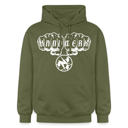 Gildan Unisex Softstyle® "Elektriker" Militärgrün Gildan Unisex Softstyle® Midweight Hoodie