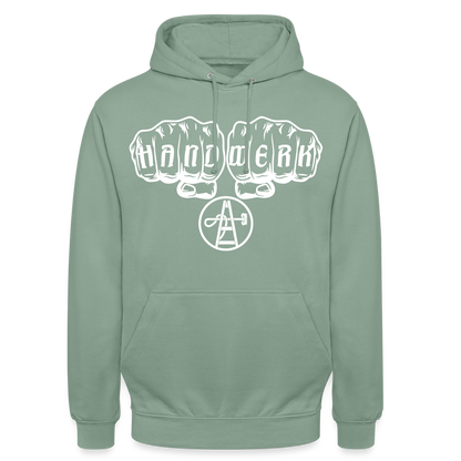 Unisex Hoodie "Gebäudereiniger" Graugrün Unisex Hoodie