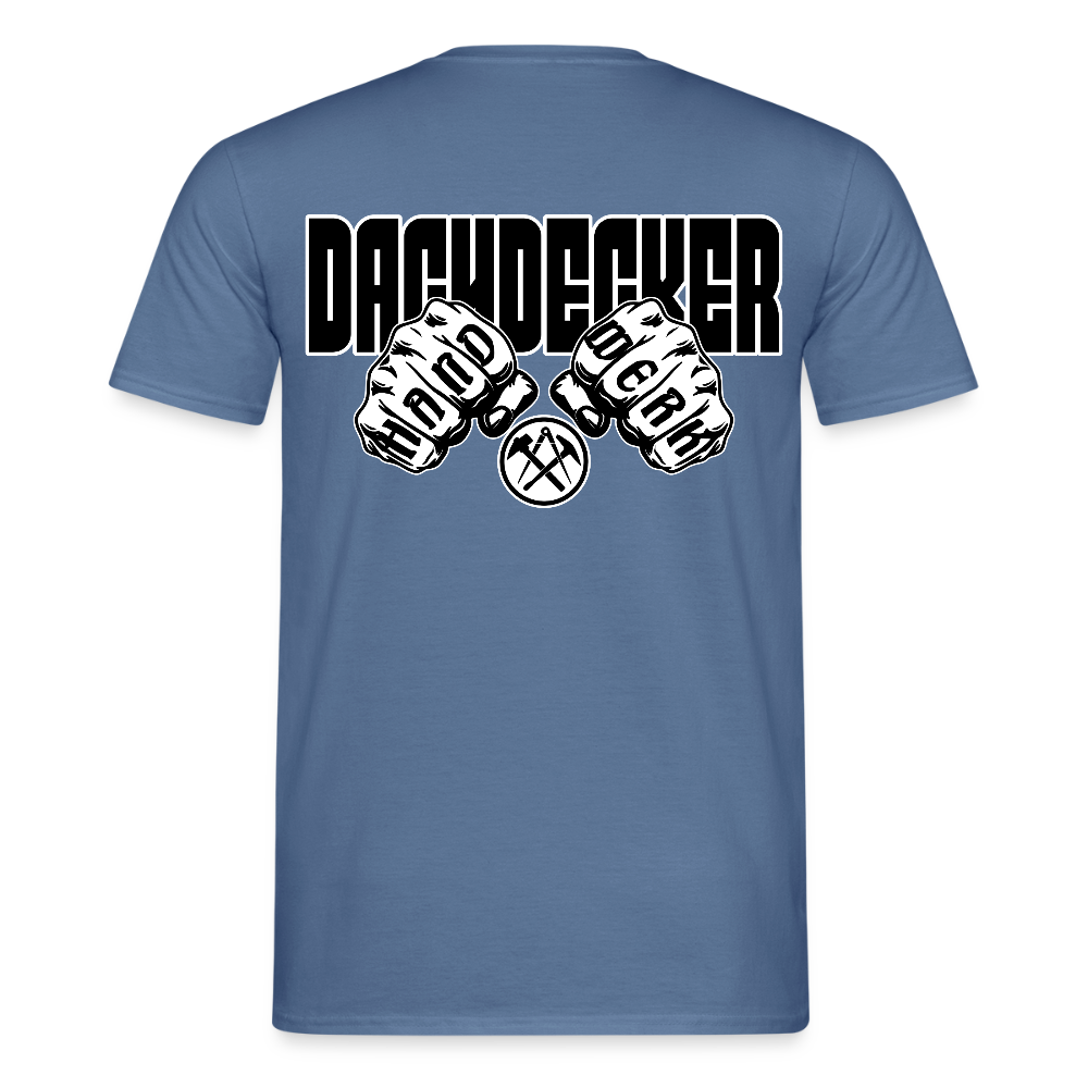 Unisex T-Shirt "Dachdecker" Taubenblau Männer T-Shirt