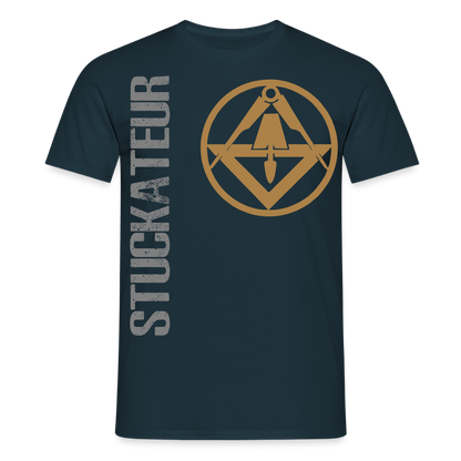 Unisex T-Shirt "Stuckateur" Navy Männer T-Shirt