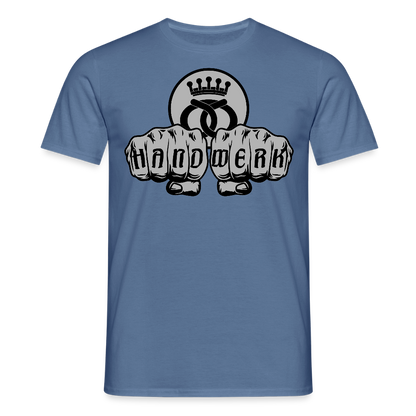 Unisex T-Shirt "Bäcker" Taubenblau Männer T-Shirt